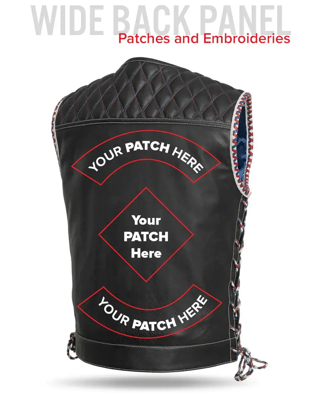 Captain Men's Motorcycle Leather Vest - First Manufacturing Company - Flyclothing LLC