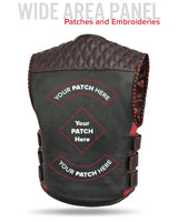 Tactical Emerald Men’s Motorcycle Leather Vest - First Manufacturing Company - Flyclothing LLC