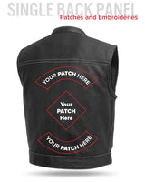 Lowrider Perforated Men's Leather Vest - First Manufacturing Company - Flyclothing LLC