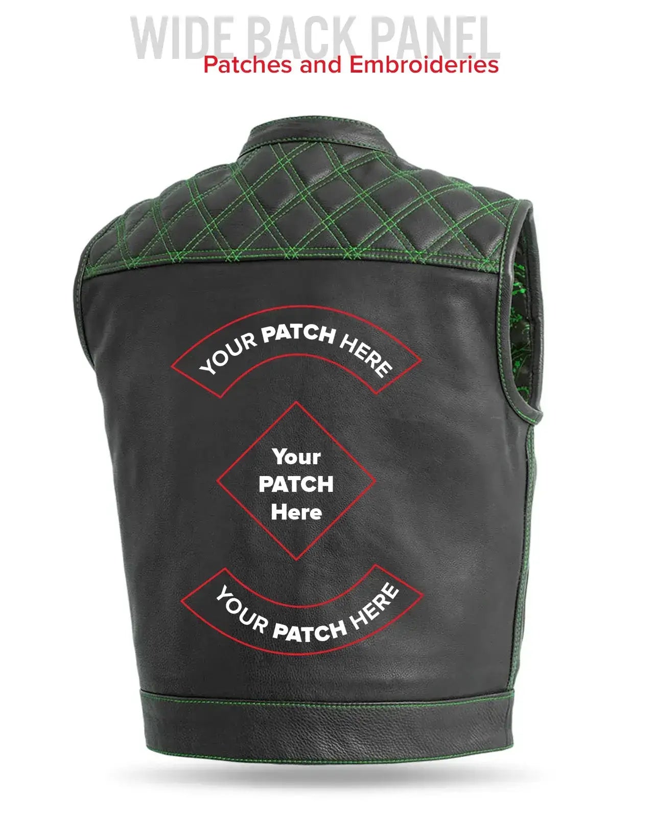 Upside Men's Club Style Leather Vest - First Manufacturing Company - Flyclothing LLC