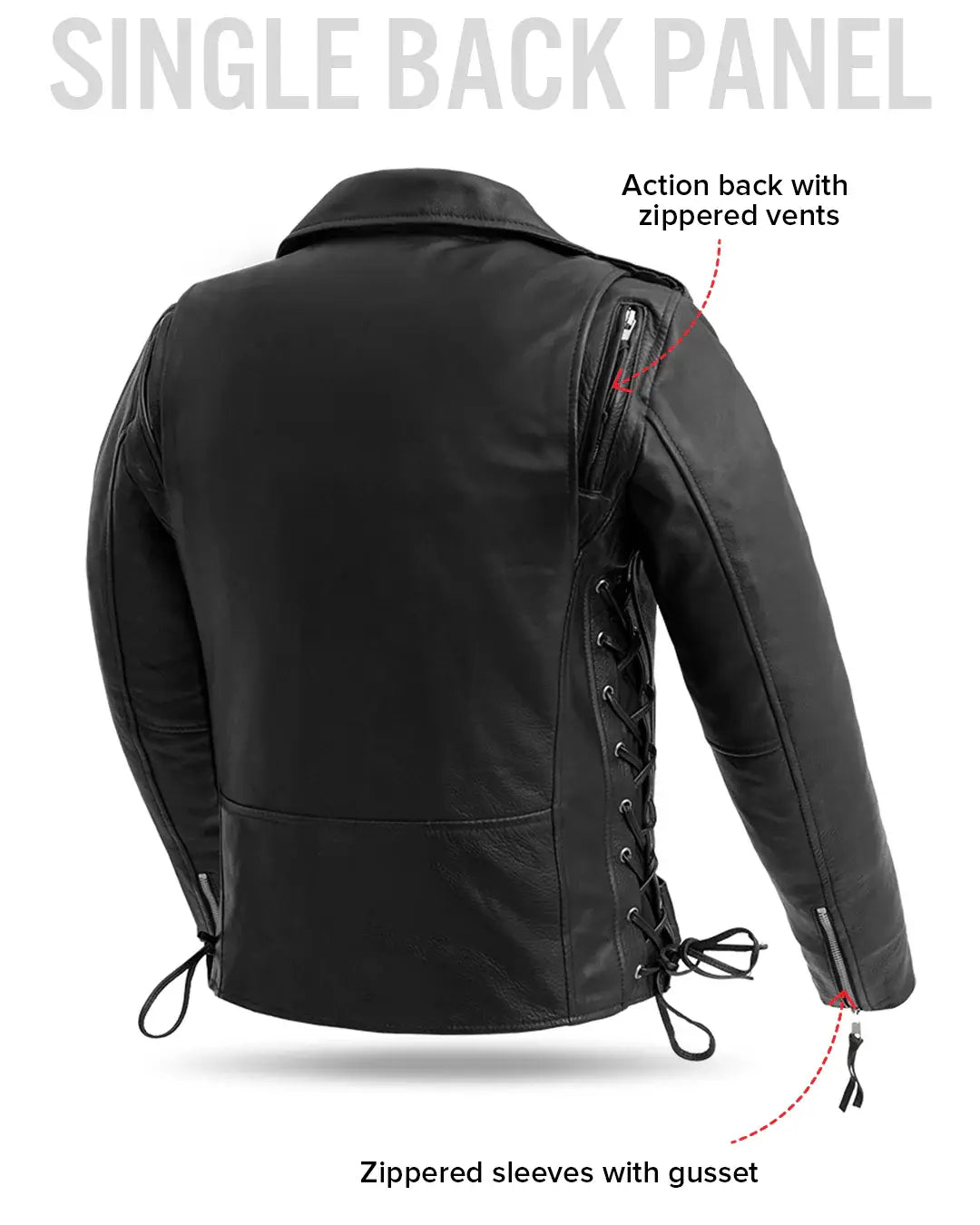 Popstar Women's Motorcycle Leather Jacket - First Manufacturing Company - Flyclothing LLC