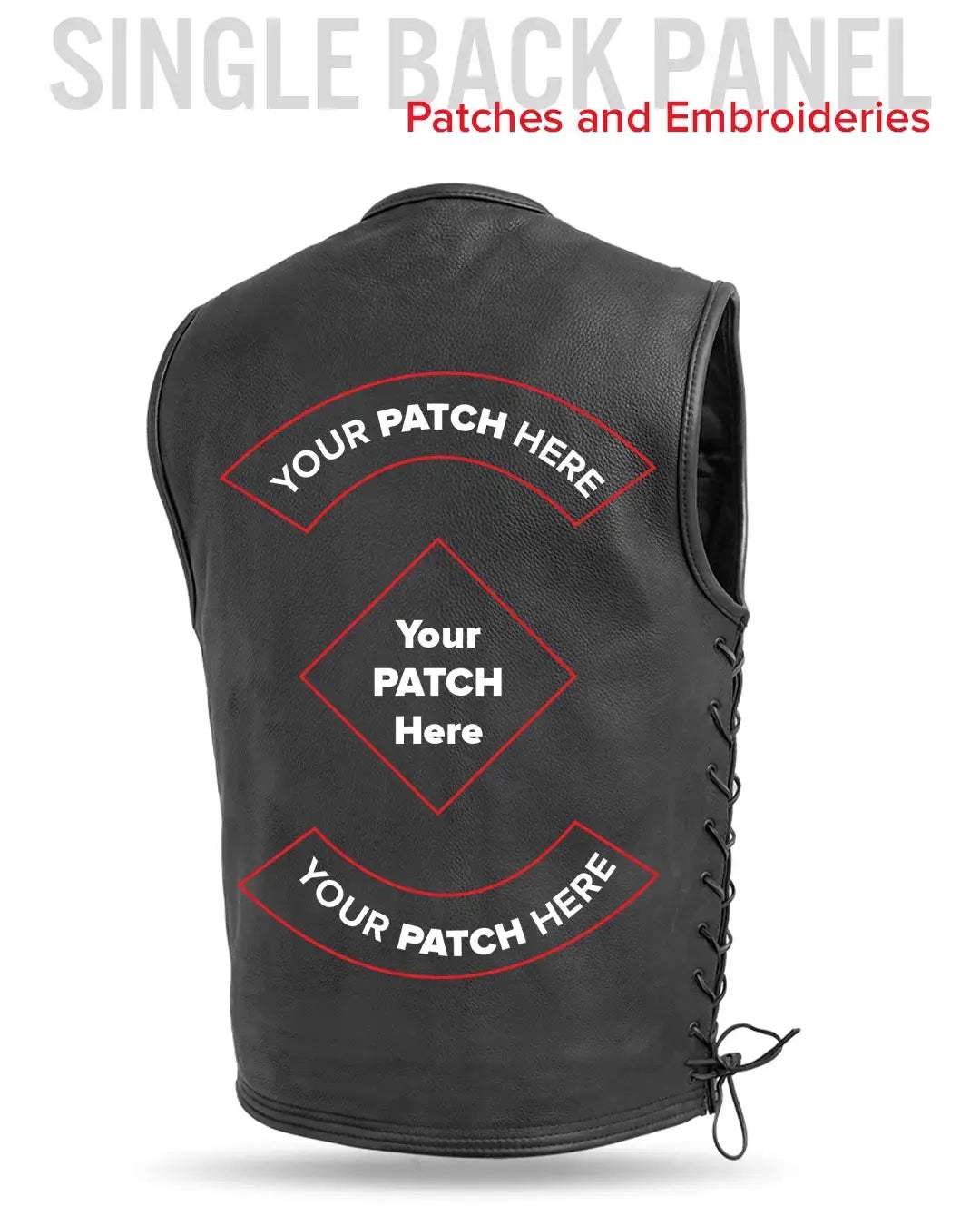 Venom Men's Motorcycle Leather Vest - First Manufacturing Company - Flyclothing LLC