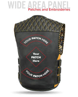 Tactical Emerald Men’s Motorcycle Leather Vest - First Manufacturing Company - Flyclothing LLC