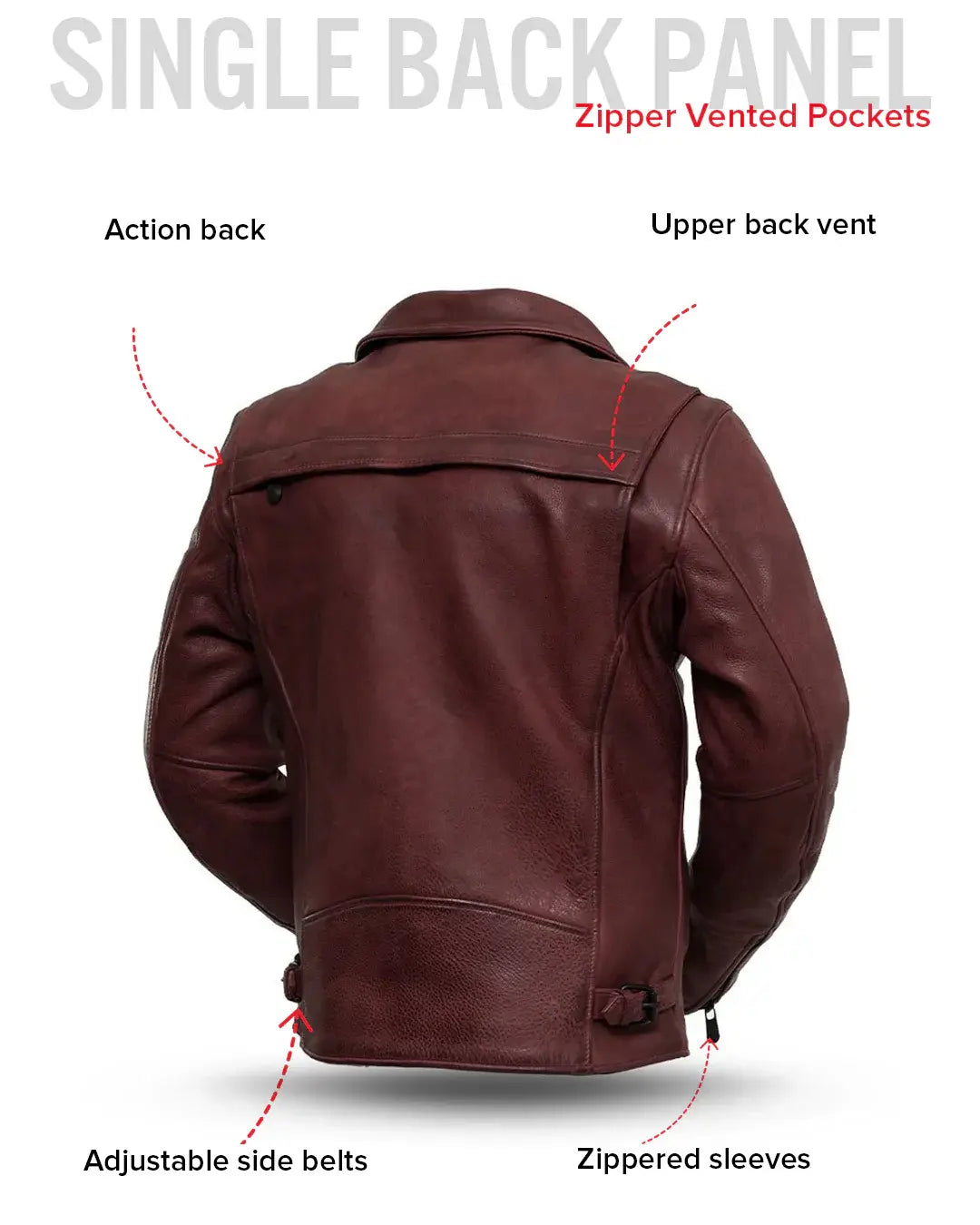 Night Rider Men's Motorcycle Leather Jacket - First Manufacturing Company - Flyclothing LLC