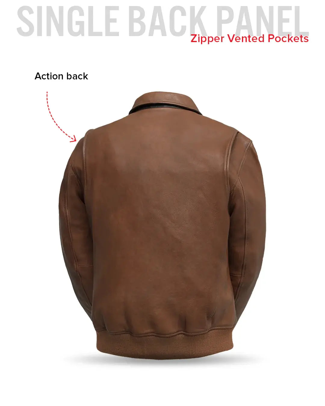 Moto Bomber - Men's Leather Jacket - First Manufacturing Company - Flyclothing LLC