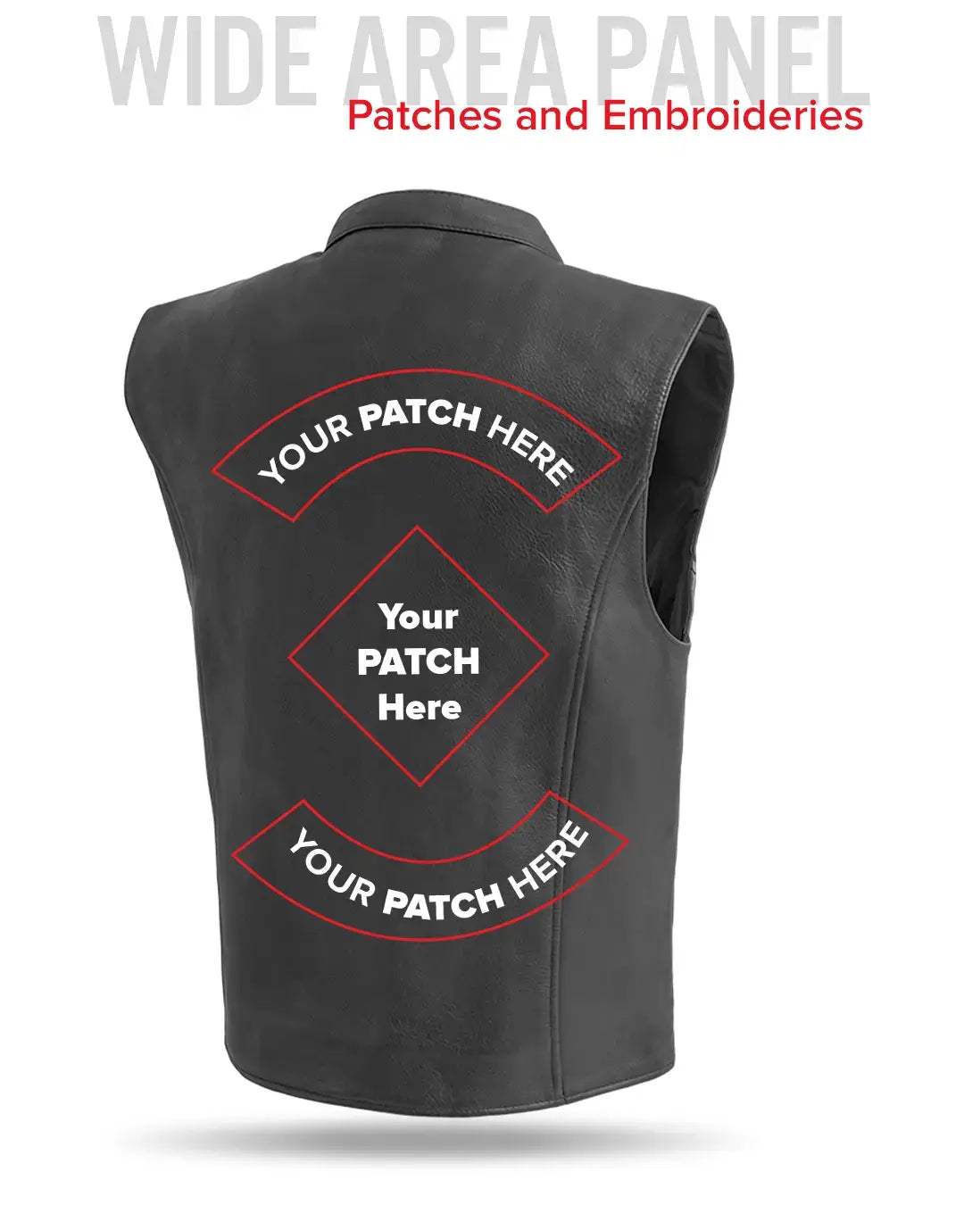 Club House Men's Leather Motorcycle Vest - First Manufacturing Company - Flyclothing LLC