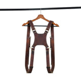 Goat Leather Dual Camera Harness - Classy Leather Bags - Flyclothing LLC