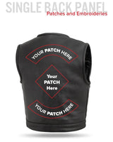 Lowside Men's Motorcycle Leather Vest - First Manufacturing Company - Flyclothing LLC