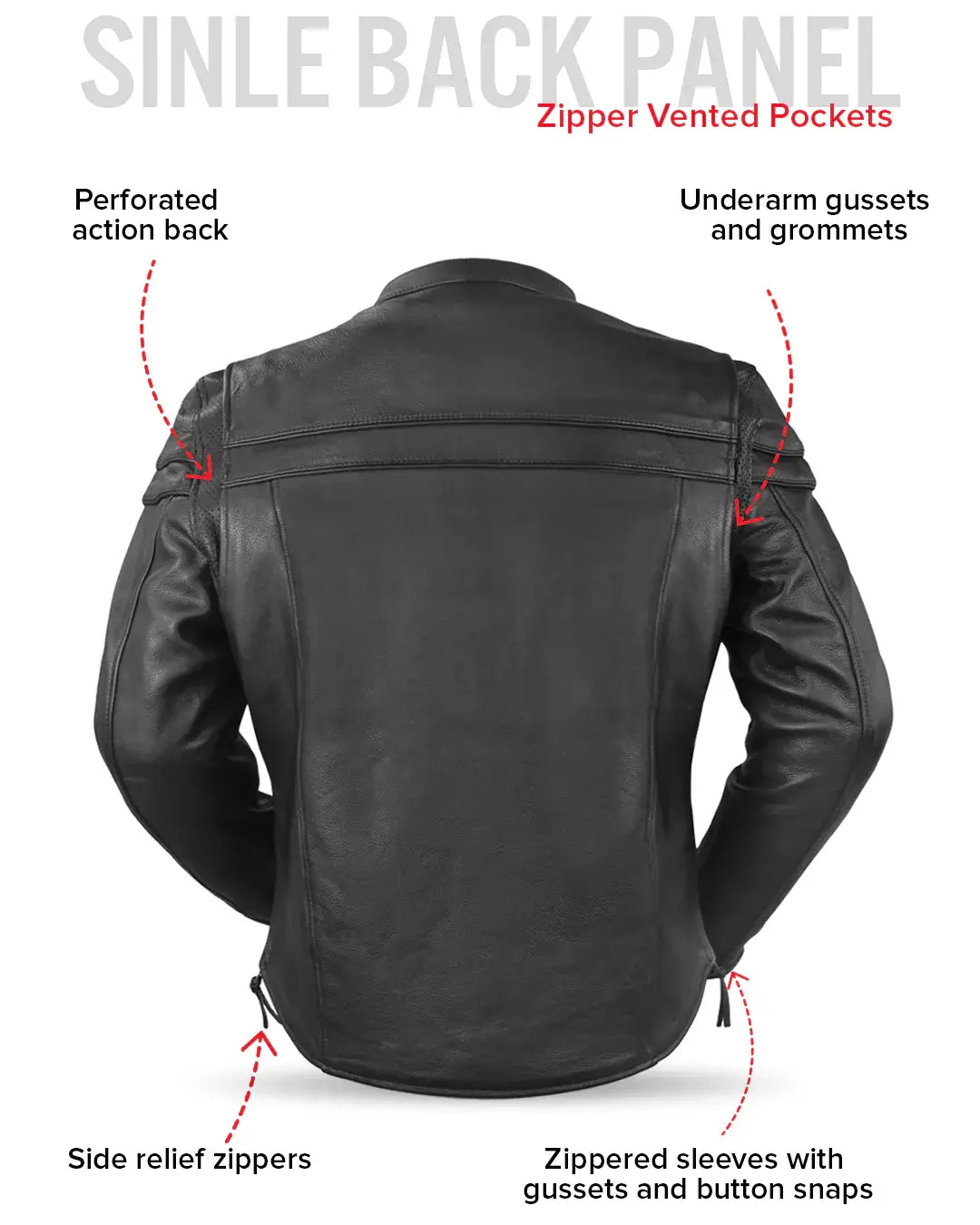 Maverick Men's Motorcycle Leather Jacket - First Manufacturing Company - Flyclothing LLC