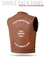 Lowside Men's Motorcycle Leather Vest - First Manufacturing Company - Flyclothing LLC