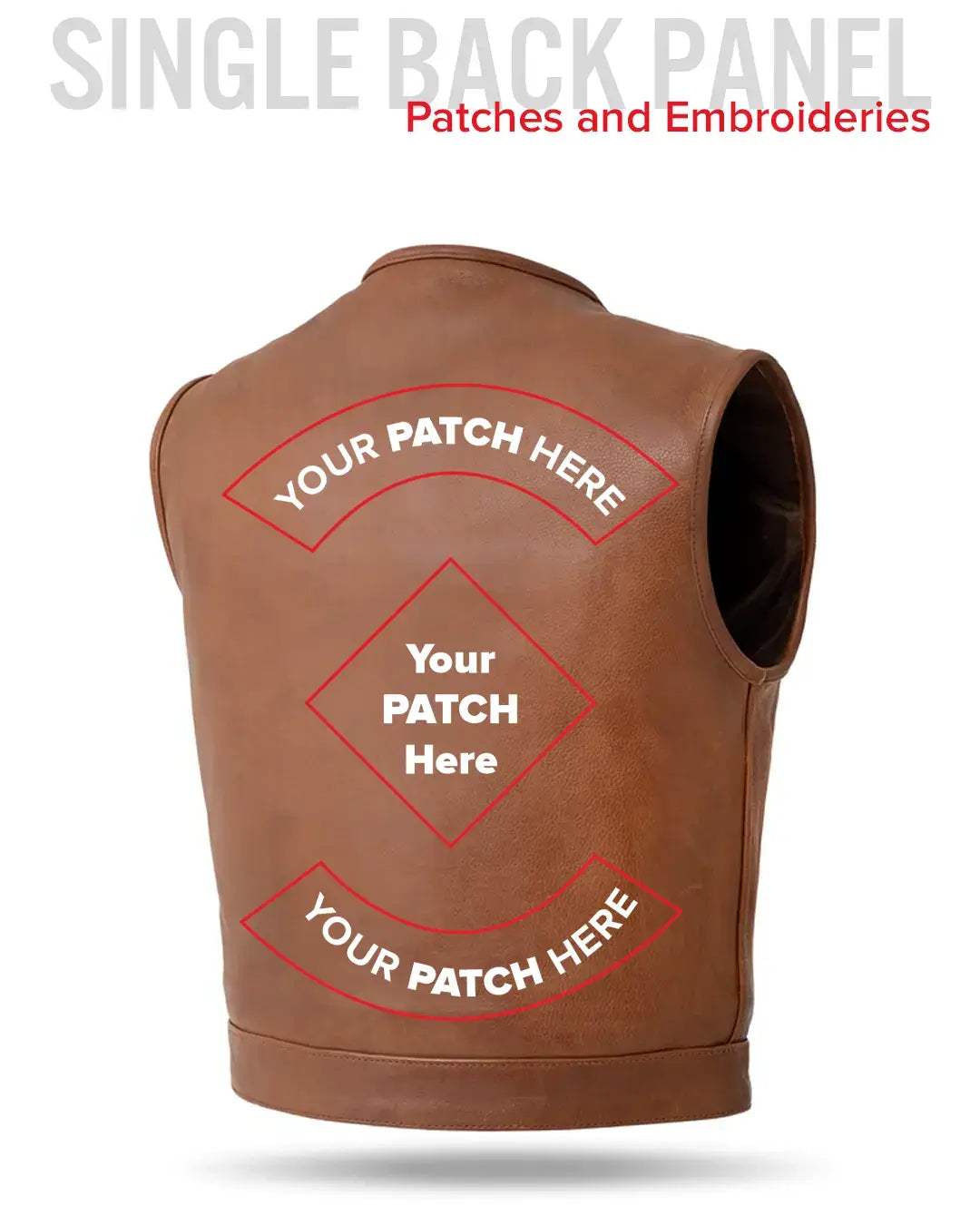 Lowside Men's Motorcycle Leather Vest - First Manufacturing Company - Flyclothing LLC