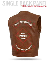 Lowside Men's Perforated Motorcycle Leather Vest - First Manufacturing Company - Flyclothing LLC