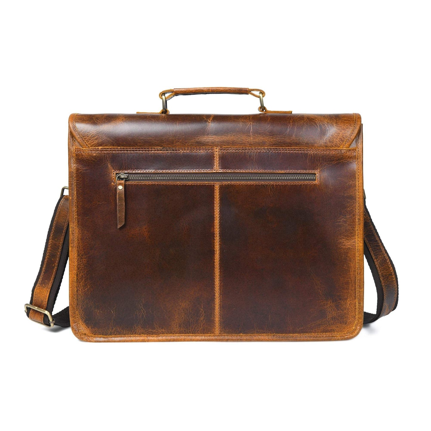 Buffalo Leather Executive Briefcase - Classy Leather Bags - Flyclothing LLC