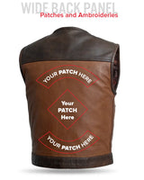 Lowside Gunner Men's Perforated Leather Vest - First Manufacturing Company - Flyclothing LLC