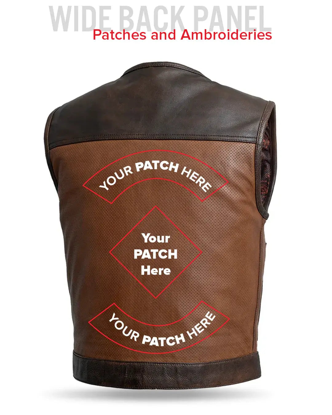 Lowside Gunner Men's Perforated Leather Vest - First Manufacturing Company - Flyclothing LLC