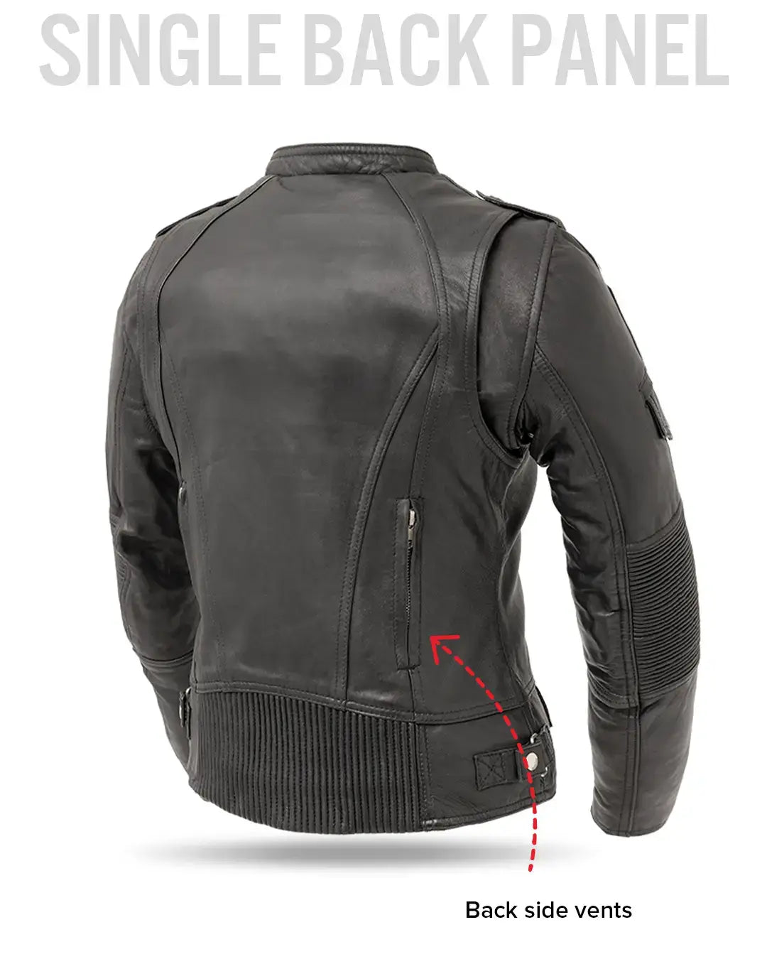 Tantrum - Women's Motorcycle Leather Jacket - First Manufacturing Company - Flyclothing LLC