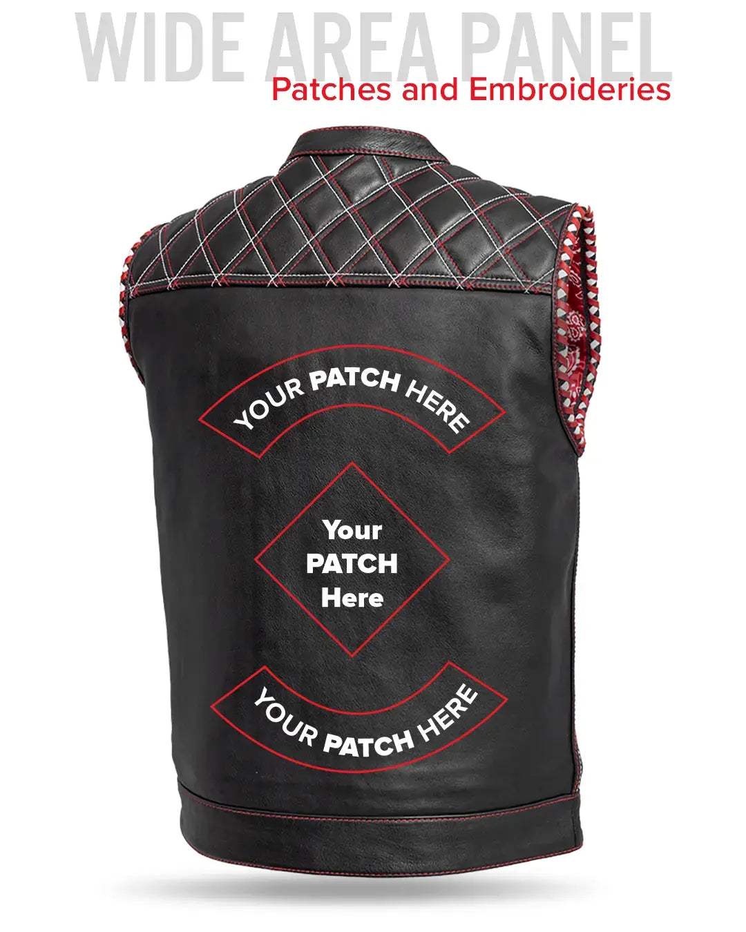 Sinister - Men's Motorcycle Leather Vest - First Manufacturing Company - Flyclothing LLC