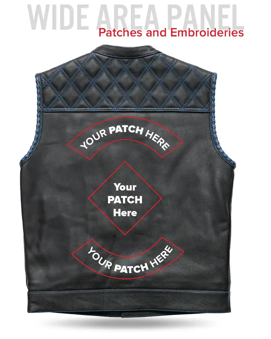 Sinister - Men's Motorcycle Leather Vest - First Manufacturing Company - Flyclothing LLC