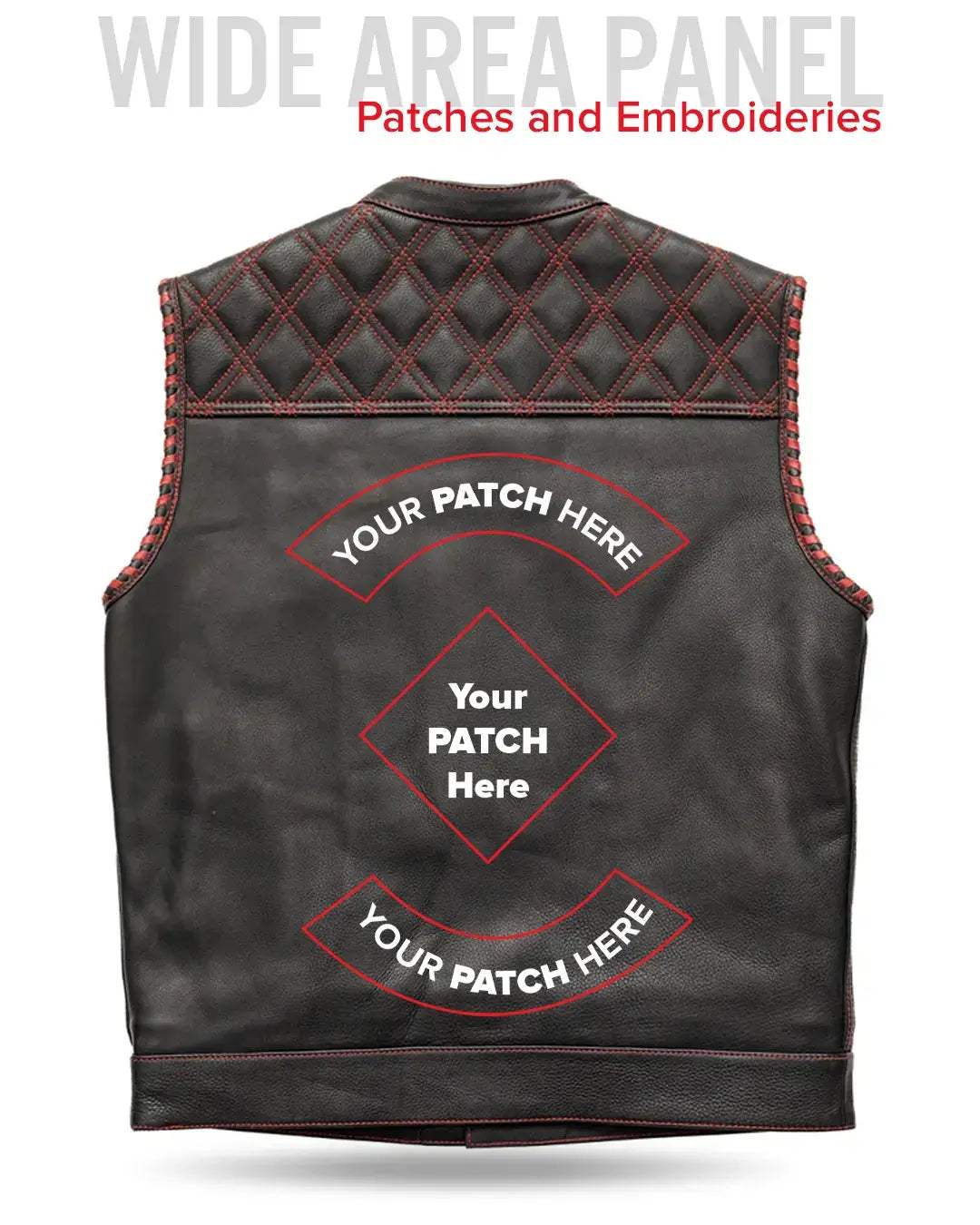 Sinister - Men's Motorcycle Leather Vest - First Manufacturing Company - Flyclothing LLC
