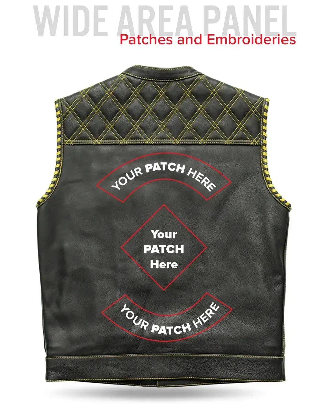 Sinister - Men's Motorcycle Leather Vest - First Manufacturing Company - Flyclothing LLC