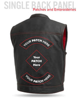 Lowrider Perforated Men's Leather Vest - First Manufacturing Company - Flyclothing LLC