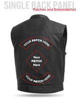 Lowrider Perforated Men's Leather Vest - First Manufacturing Company - Flyclothing LLC