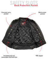 BiTurbo - Men's Leather Motorcycle Jacket - First Manufacturing Company - Flyclothing LLC