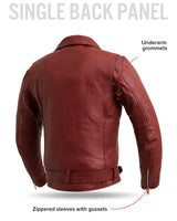 Fillmore Men's Motorcycle Leather Jacket - First Manufacturing Company - Flyclothing LLC