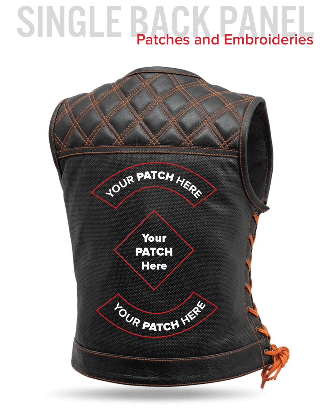 Bonnie Perforated Women's Motorcycle Leather Vest - First Manufacturing Company - Flyclothing LLC