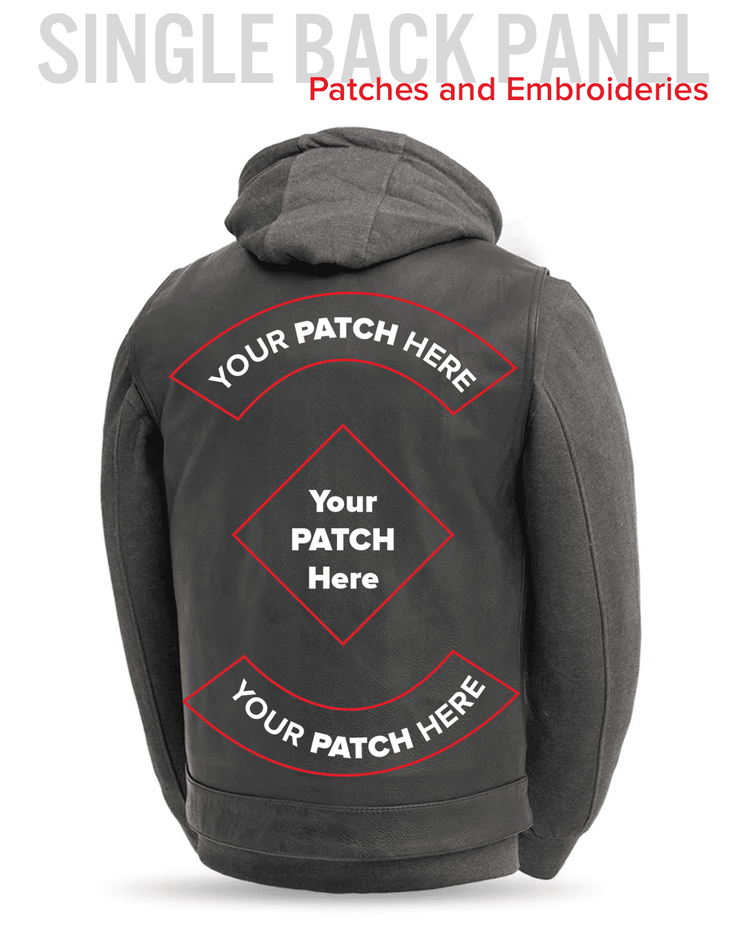 Kent Men's Motorcycle Leather Vest and Hoodie - First Manufacturing Company - Flyclothing LLC