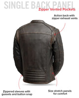 Rider Club - Men's Leather Motorcycle Jacket - First Manufacturing Company - Flyclothing LLC