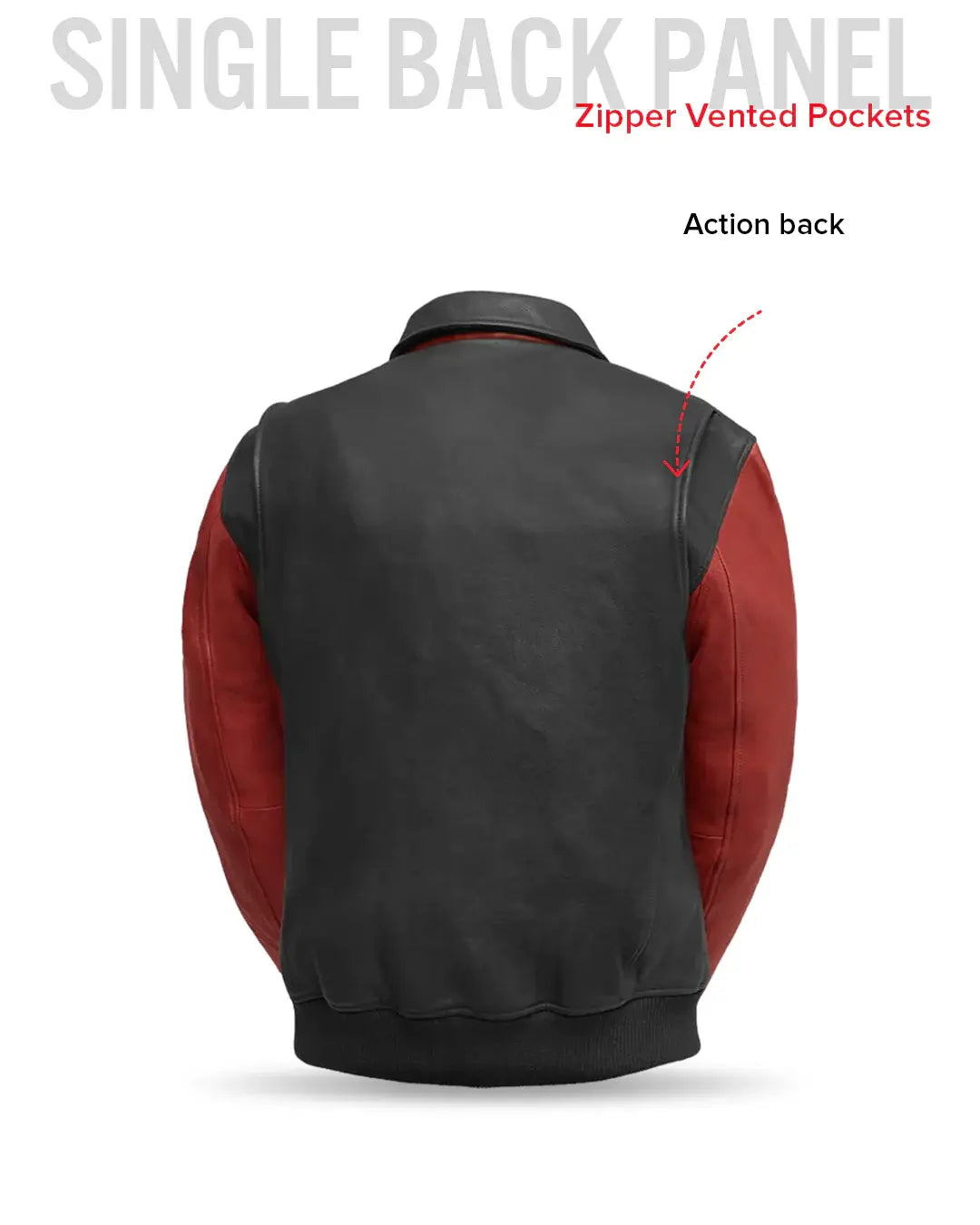 Moto Bomber Two Tone Men's Leather Jacket - First Manufacturing Company - Flyclothing LLC