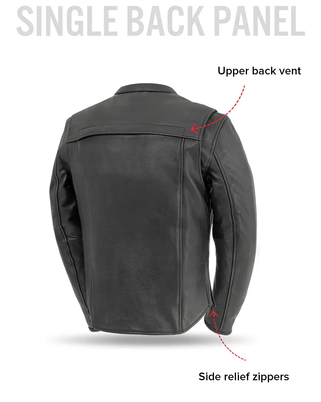 Revolt Men's Motorcycle Leather Jacket - First Manufacturing Company - Flyclothing LLC