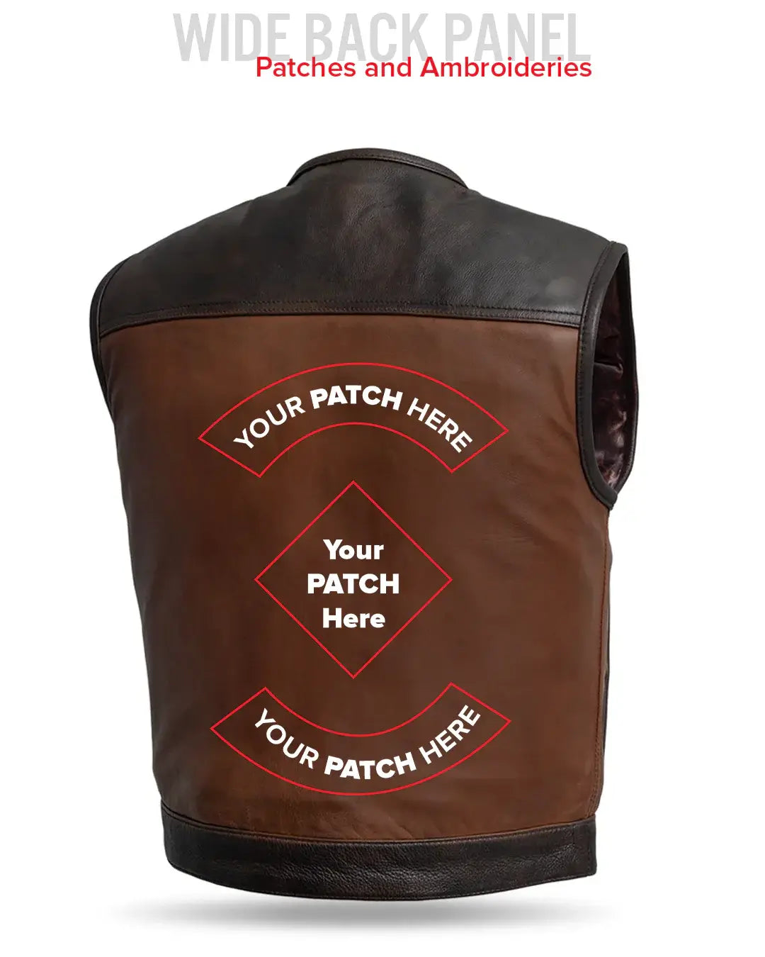 Lowside Rider Men's Motorcycle Leather Vest - First Manufacturing Company - Flyclothing LLC