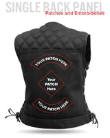 Bonnie Moto Mesh Women's Motorcycle Vest - Diamond Quilt - First Manufacturing Company - Flyclothing LLC