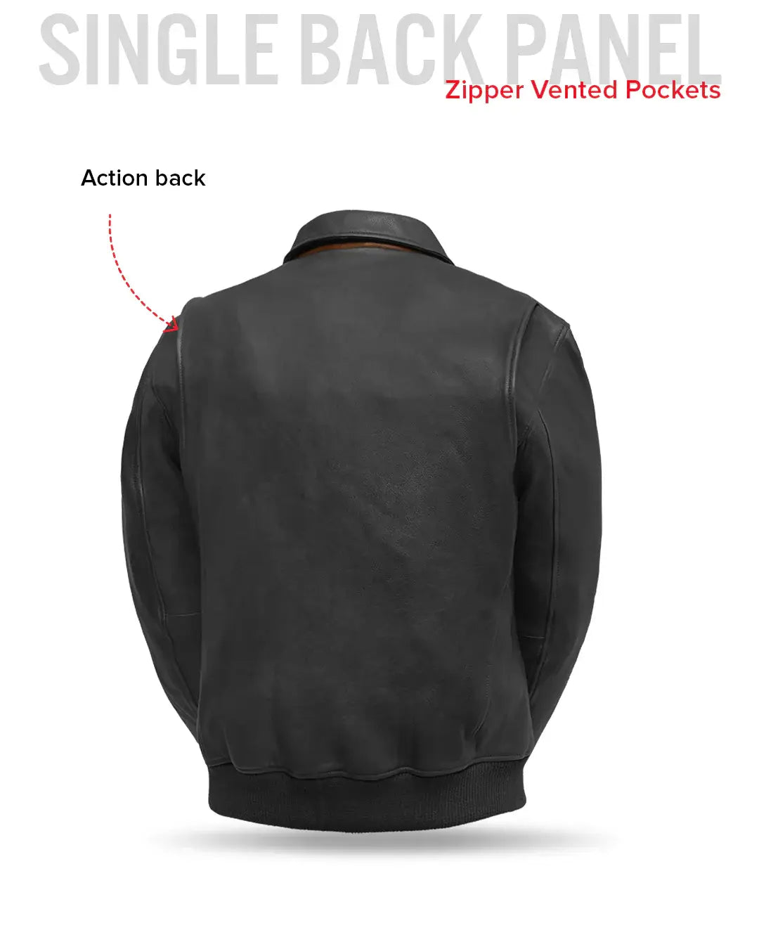 Moto Bomber - Men's Leather Jacket - First Manufacturing Company - Flyclothing LLC