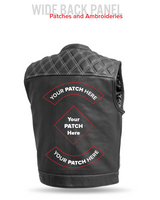 Upside Men's Club Style Leather Vest