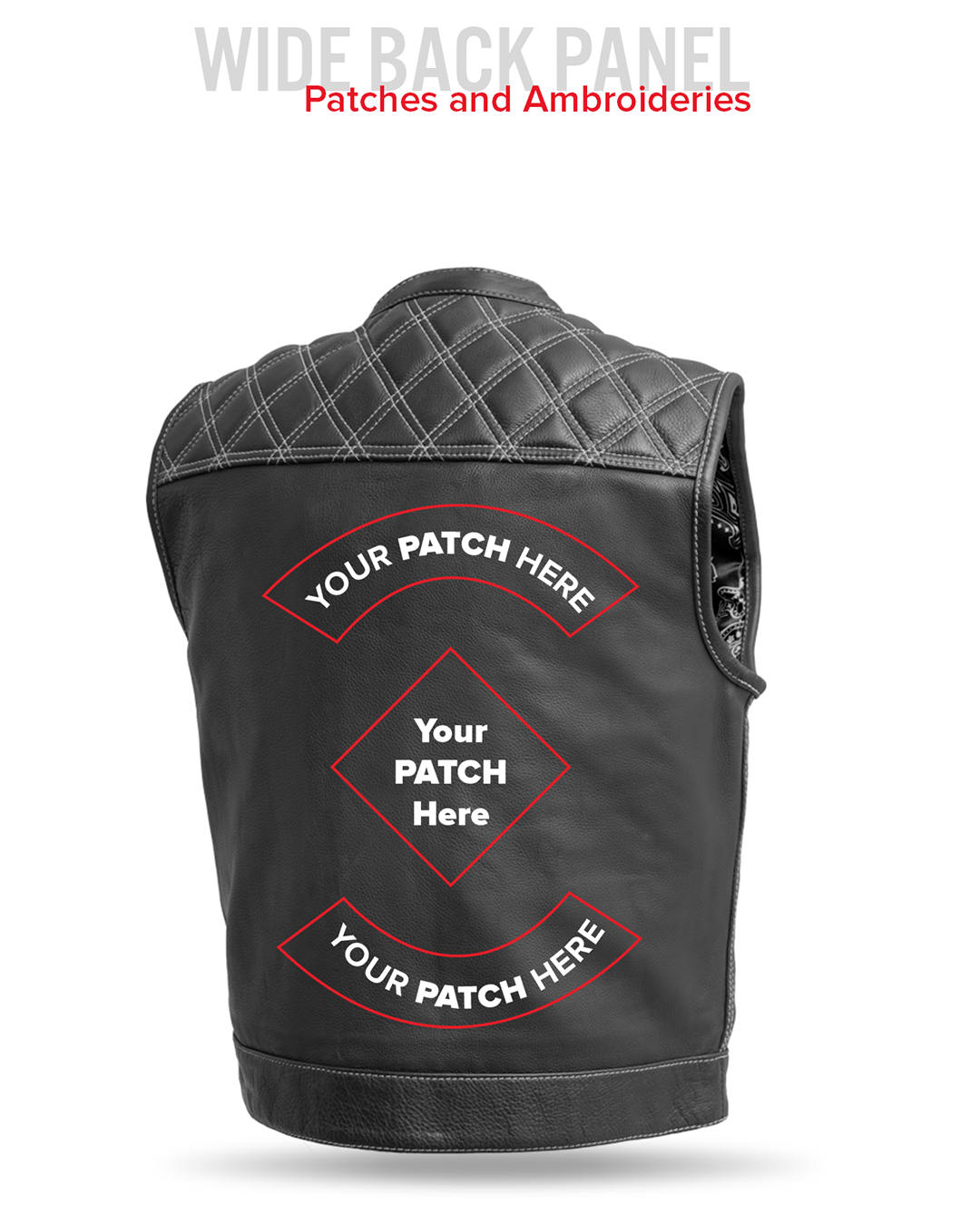 Upside Men's Club Style Leather Vest