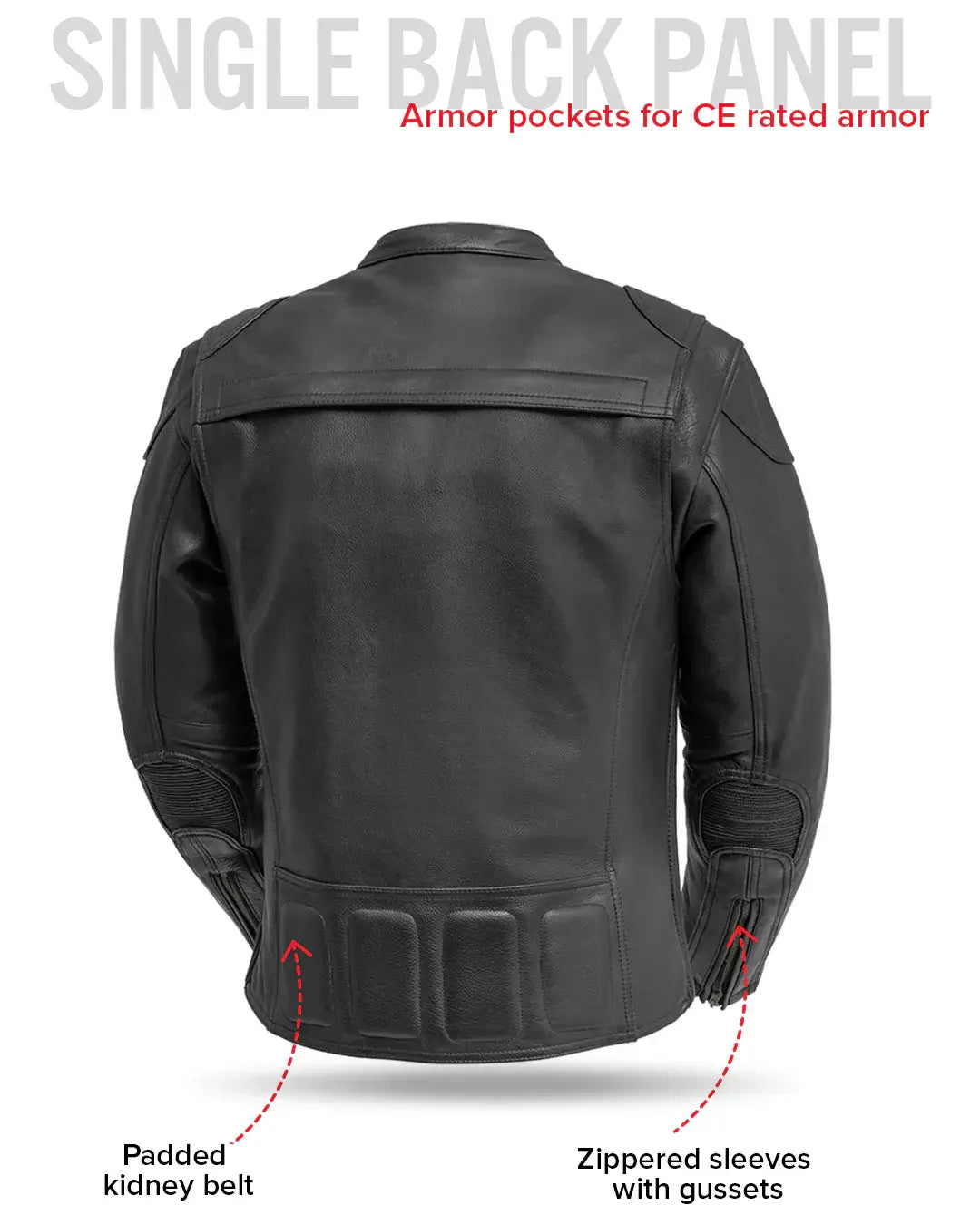 Nemesis Men's Motorcycle Leather Jacket - First Manufacturing Company - Flyclothing LLC