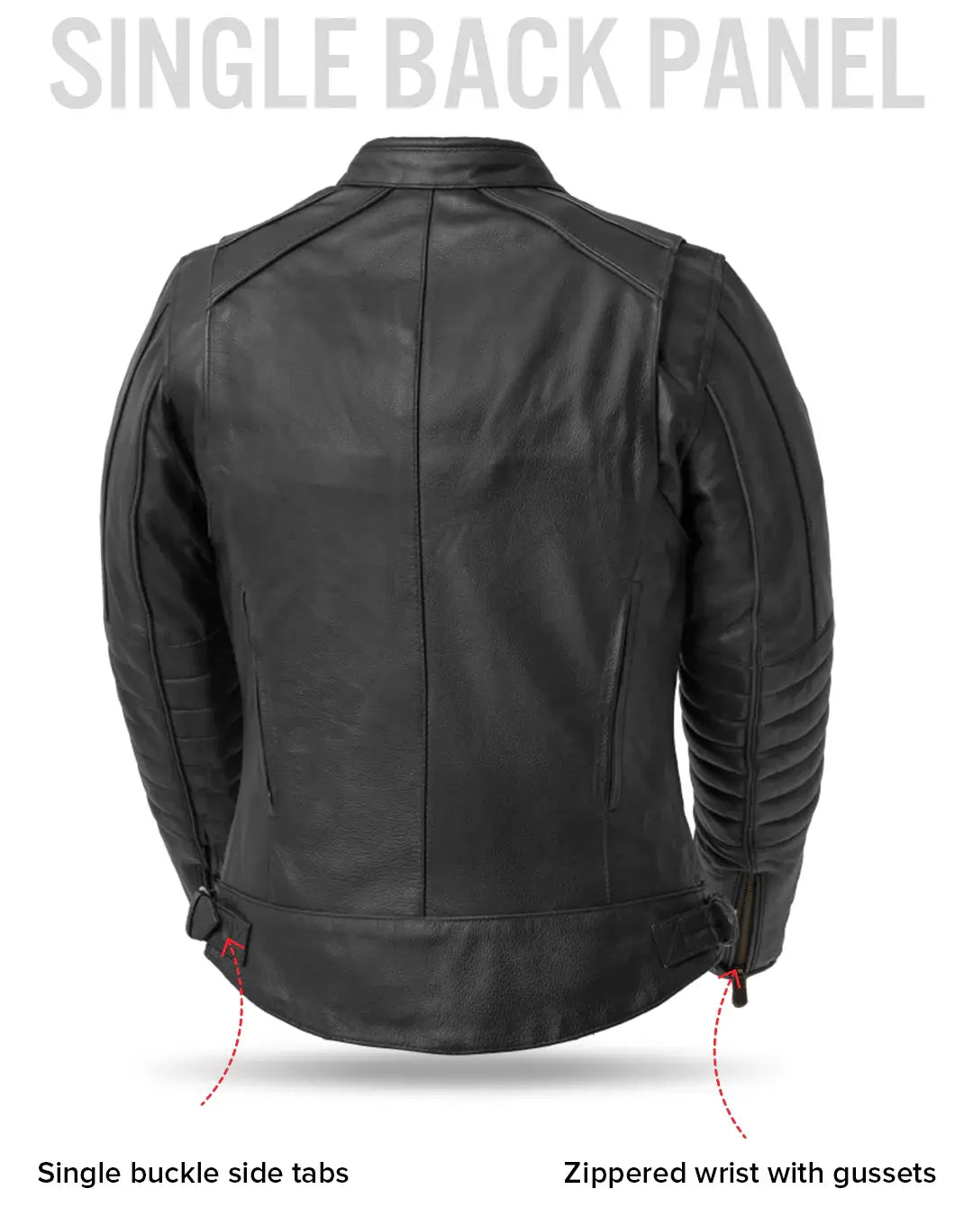 Jada - Women's Motorcycle Leather Jacket - First Manufacturing Company - Flyclothing LLC