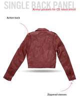 Katy - Women's Leather Jacket - BHBR - First Manufacturing Company - Flyclothing LLC
