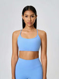 Millennia Crisscross Back Scoop Neck Active Cami with Detachable Chest Pads - Trendsi - Flyclothing LLC
