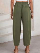 Full Size Drawtising Cropped Jogger Pants Plus Size - Trendsi - Flyclothing LLC