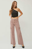 RISEN Full Size High Rise Wide Leg Cargo Jeans - Trendsi - Flyclothing LLC