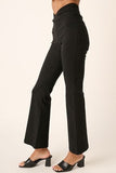 Mittoshop Surplice V Waist Flare Pants - Trendsi
