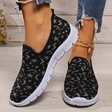 Star & Moon Pattern Flat Loafers - Trendsi