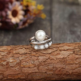 Alloy Three-Layered Open Ring - Trendsi - Flyclothing LLC