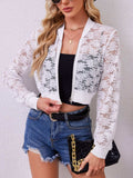 Sheer Baseball Collar Zip Up Jacket - Trendsi - Flyclothing LLC
