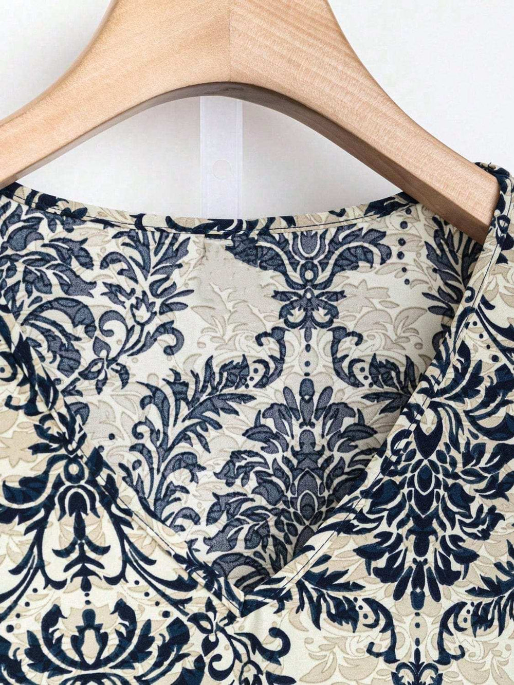 Printed Ruffled Cap Sleeve Top and Pants Set - Trendsi - Flyclothing LLC