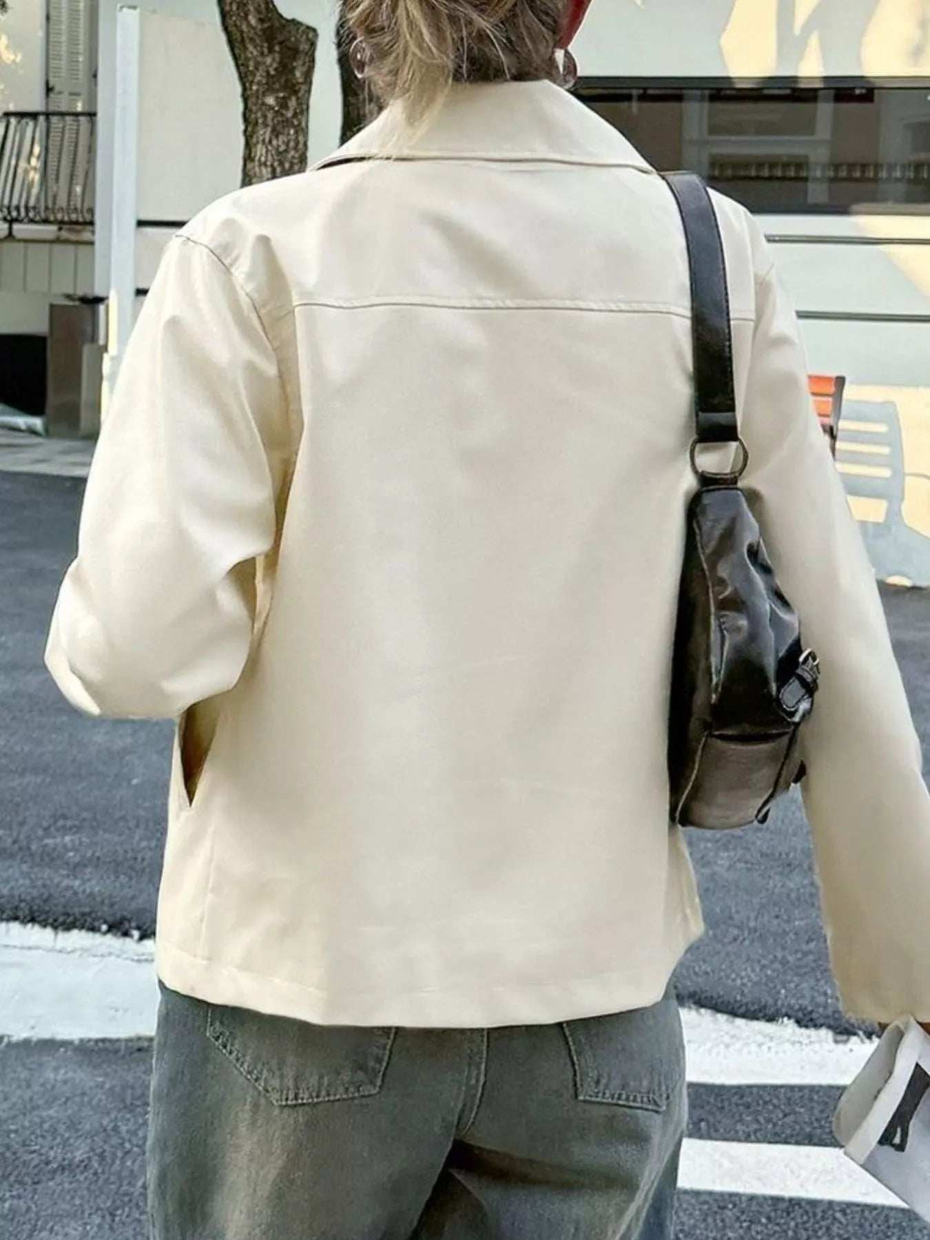 Zip Up Leather Jacket - Trendsi - Flyclothing LLC